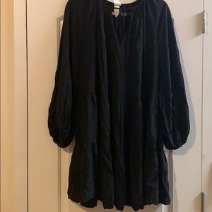 H&M tiered long sleeve dress